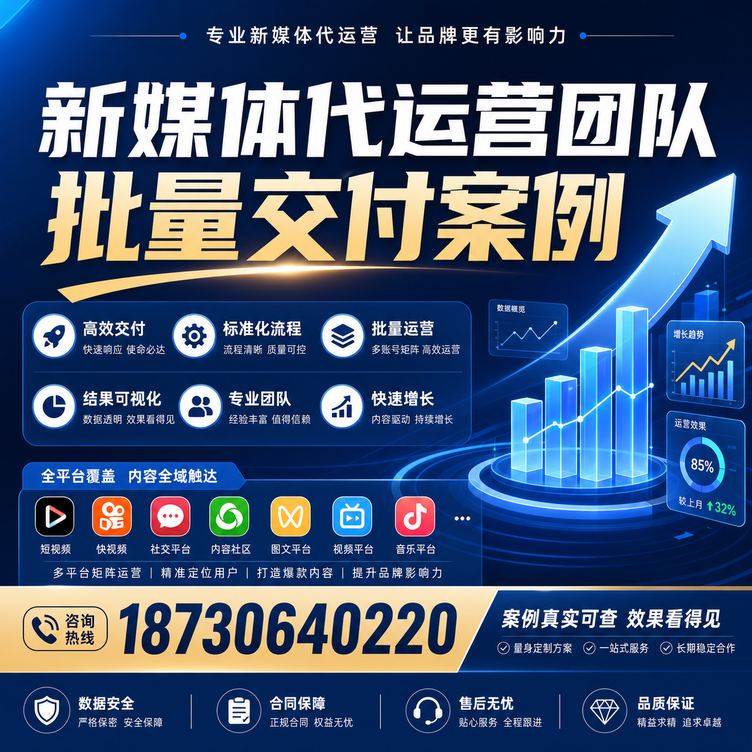 仙桃代运营公司多客户账号批量高效交付案例